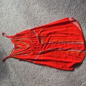 BOGO Orange Dress Summer Resort Tropical